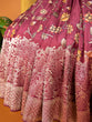Load image into Gallery viewer, Maroon Viscose Kalamkari Saree with Zari Weaving &amp; Tassels ClothsVilla