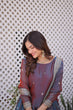 Load image into Gallery viewer, Mauve Chiffon Embroidered Top Lehenga Set Clothsvilla