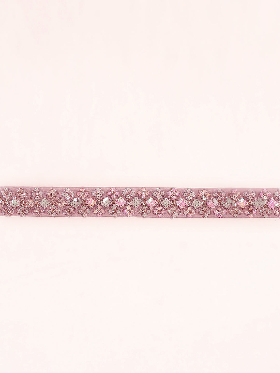 Mauve Net Multi Sequins with heavy Zarkan embroidery Semi-Stitched Lehenga choli & Dupatta Clothsvilla