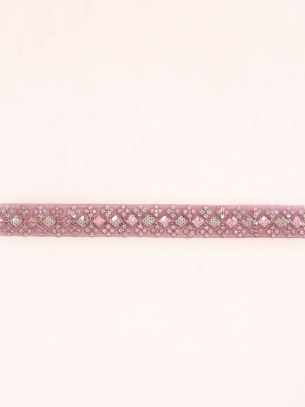 Mauve Net Multi Sequins with heavy Zarkan embroidery Semi-Stitched Lehenga choli & Dupatta Clothsvilla