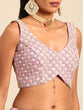 Load image into Gallery viewer, Mauve Net Multi Sequins with heavy Zarkan embroidery Semi-Stitched Lehenga choli &amp; Dupatta ClothsVilla