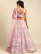 Load image into Gallery viewer, Mauve Net Multi Sequins with heavy Zarkan embroidery Semi-Stitched Lehenga choli &amp; Dupatta ClothsVilla