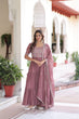 Load image into Gallery viewer, Mauve Pink Luxury Faux Blooming Sequins Multithread Beads Embroidered Gown with Designer Dupatta – Full Inner ClothsVilla