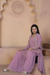 Load image into Gallery viewer, Mauve Premium Designer Readymade Top-Sharara-Dupatta Collection ClothsVilla