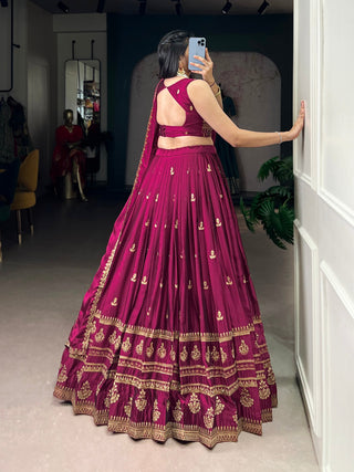 Meganta Sequins Embroidered Lehenga Set ClothsVilla