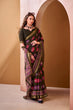 Load image into Gallery viewer, Mehendi Chanderi Printed Saree ClothsVilla