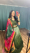 Load image into Gallery viewer, Mehendi Cultural Grace – Elegant Chinon Silk Lehenga Set ClothsVilla