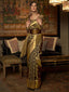 Mehendi Elegant Kanjivaram Kanchipuram Silk Saree Traditional Grace Clothsvilla