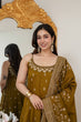 Load image into Gallery viewer, Mehendi Glamorous Silk Gown Set ClothsVilla