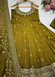 Load image into Gallery viewer, Mehendi Glamorous Silk Gown Set ClothsVilla