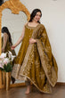 Load image into Gallery viewer, Mehendi Glamorous Silk Gown Set ClothsVilla
