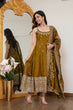 Load image into Gallery viewer, Mehendi Glamorous Silk Gown Set ClothsVilla