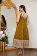Load image into Gallery viewer, Mehendi Glamorous Silk Gown Set ClothsVilla