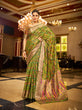 Load image into Gallery viewer, Mehendi Green Regal Kanjeevaram Organza Saree with Zari Woven Border Clothsvilla