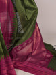 Load image into Gallery viewer, Mehendi Silk Zari Weaving Saree ClothsVilla