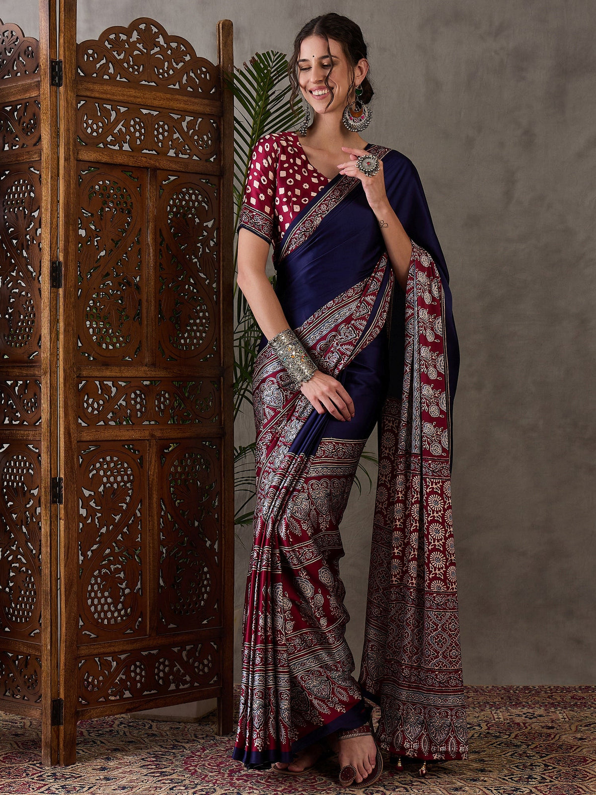 Meherika Elegant Semi Modal Saree for Wedding Functions ClothsVilla