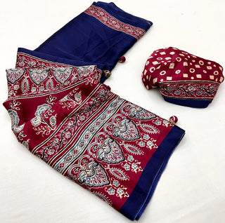 Meherika Elegant Semi Modal Saree for Wedding Functions ClothsVilla