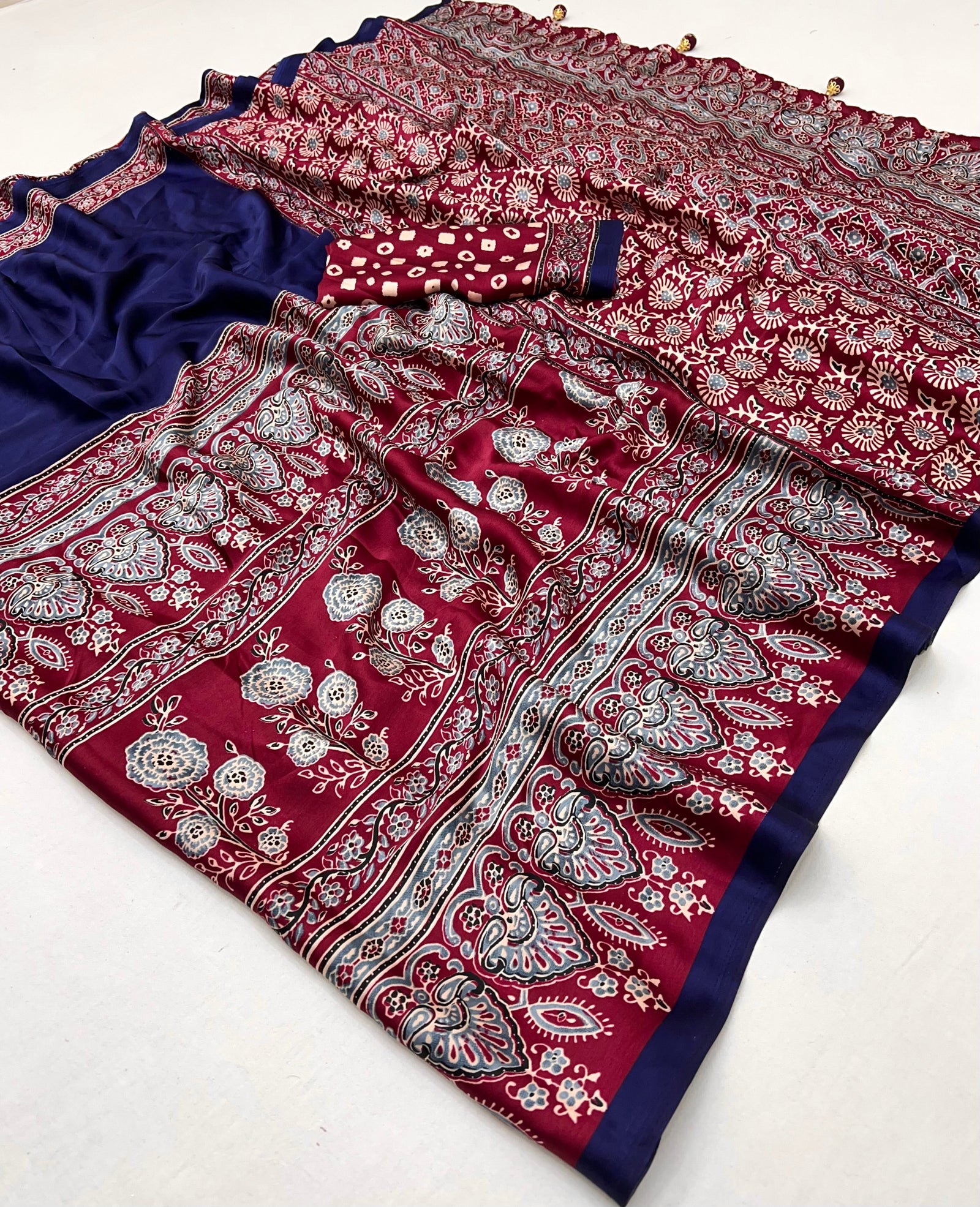 Meherika Elegant Semi Modal Saree for Wedding Functions ClothsVilla