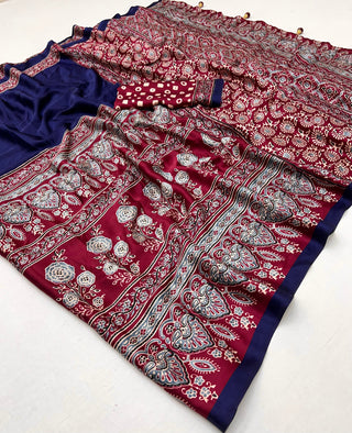 Meherika Elegant Semi Modal Saree for Wedding Functions ClothsVilla