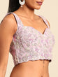 Load image into Gallery viewer, Mesmerizing Lavender Net Lehenga Choli Set with Zari &amp; Sequin Embroidery ClothsVilla
