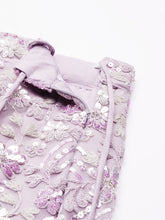 Load image into Gallery viewer, Mesmerizing Lavender Net Lehenga Choli Set with Zari &amp; Sequin Embroidery ClothsVilla