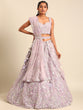 Load image into Gallery viewer, Mesmerizing Lavender Net Lehenga Choli Set with Zari &amp; Sequin Embroidery ClothsVilla