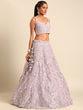 Load image into Gallery viewer, Mesmerizing Lavender Net Lehenga Choli Set with Zari &amp; Sequin Embroidery ClothsVilla