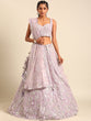 Load image into Gallery viewer, Mesmerizing Lavender Net Lehenga Choli Set with Zari &amp; Sequin Embroidery ClothsVilla
