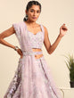 Load image into Gallery viewer, Mesmerizing Lavender Net Lehenga Choli Set with Zari &amp; Sequin Embroidery ClothsVilla