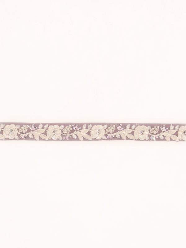 Mesmerizing Mauve Chinon Lehenga - Sequins & Zardozi Embroidery ClothsVilla