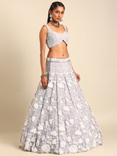 Load image into Gallery viewer, Mesmerizing Mauve Chinon Lehenga - Sequins &amp; Zardozi Embroidery ClothsVilla