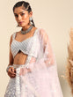 Load image into Gallery viewer, Mesmerizing Mauve Chinon Lehenga - Sequins &amp; Zardozi Embroidery ClothsVilla