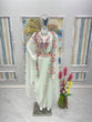 Load image into Gallery viewer, Milky Colour Elegant Wedding &amp; Party Wear 4-Piece Set with Embroidered Belt Clothsvilla