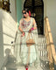 Milky Colour Elegant Wedding & Party Wear 4-Piece Set with Embroidered Belt Clothsvilla