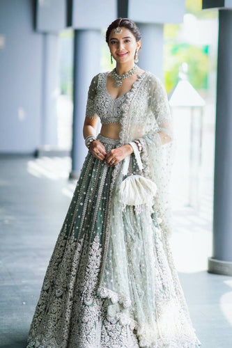Milky Festive Must-Have Classic Indian Net Lehenga Set ClothsVilla