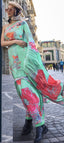 Mint Green Elegant Crepe Silk Saree with Digital Print – Party & Traditional Wear ClothsVilla