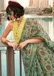 Load image into Gallery viewer, Mint Green Exquisite Blended Tissue Silk Saree with Blouse Piece ClothsVilla