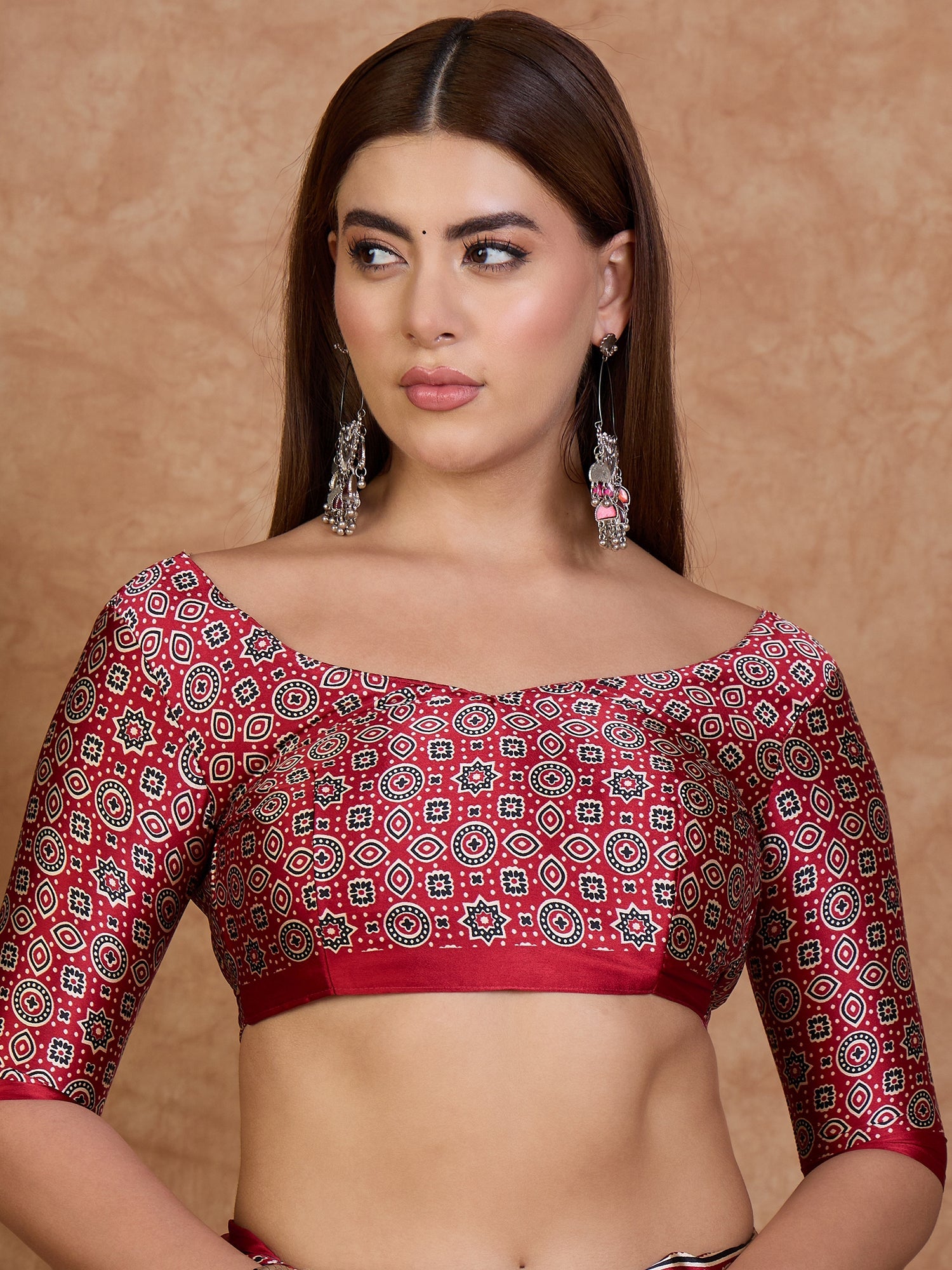 Miranvi Contemporary Semi Modal Saree for Special Occasions ClothsVilla