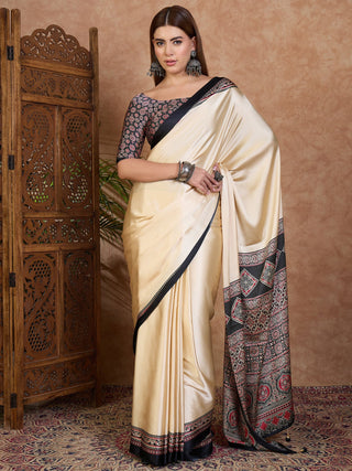 Miranvi Contemporary Semi Modal Saree for Special Occasions ClothsVilla
