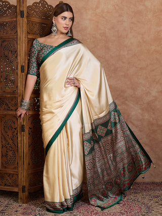 Miranvi Contemporary Semi Modal Saree for Special Occasions ClothsVilla