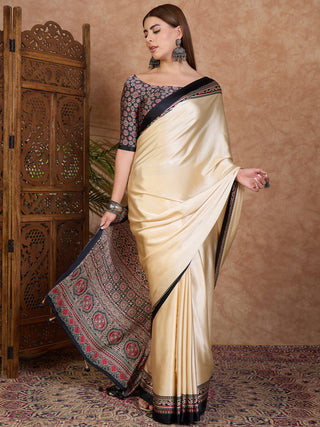 Miranvi Contemporary Semi Modal Saree for Special Occasions ClothsVilla