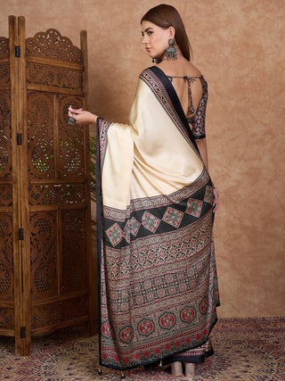 Miranvi Contemporary Semi Modal Saree for Special Occasions ClothsVilla