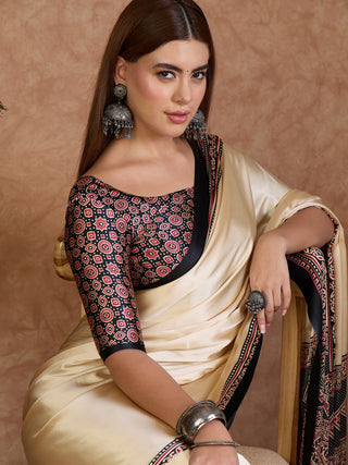 Miranvi Contemporary Semi Modal Saree for Special Occasions ClothsVilla