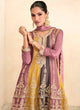 Load image into Gallery viewer, Multi-Color Embroidered Chinon Festive Wear Palazzo Suits