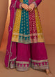 Load image into Gallery viewer, Multi Color Embroidered Chinon Salwar Suit with Dupatta ClothsVilla