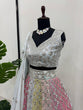 Load image into Gallery viewer, Multi Color Glamorous Fox Georgette Embroidered Semi-Stitched Lehenga Set Clothsvilla