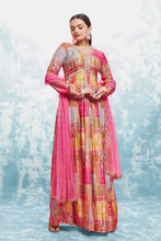 Load image into Gallery viewer, Multi-Color Muslin Printed &amp; Embroidered Suit Set | Fully Stitched &amp; Ready to Wear ClothsVilla