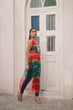 Load image into Gallery viewer, Multi Colour Bandhej Printed Georgette Kurti with Kutchi Gamthi Mirror &amp; Codi Lace Work ClothsVilla