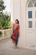 Load image into Gallery viewer, Multi Colour Bandhej Printed Georgette Kurti with Kutchi Gamthi Mirror &amp; Codi Lace Work ClothsVilla