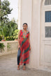 Load image into Gallery viewer, Multi Colour Bandhej Printed Georgette Kurti with Kutchi Gamthi Mirror &amp; Codi Lace Work ClothsVilla